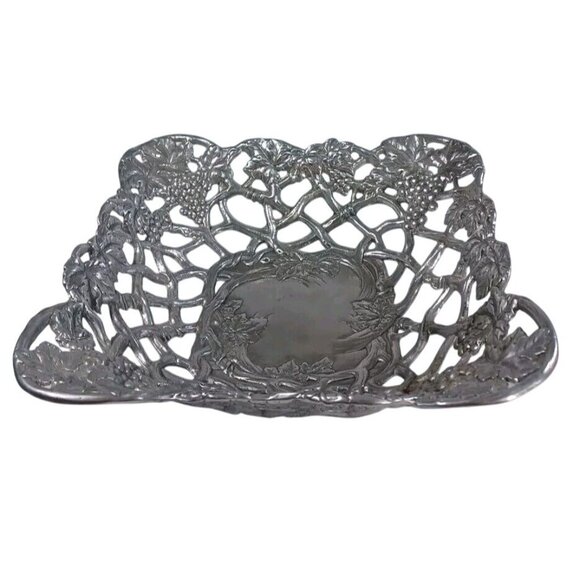 Arthur Court 1996 Large Reticulated Grapevine Bread Fruit Centerpiece Basket Vtg - Picture 2 of 9